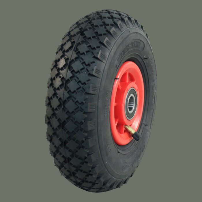 luchtband + wiel 3.00-4 S-2303 2PR + 2.10x4 NL75 kunststof rood