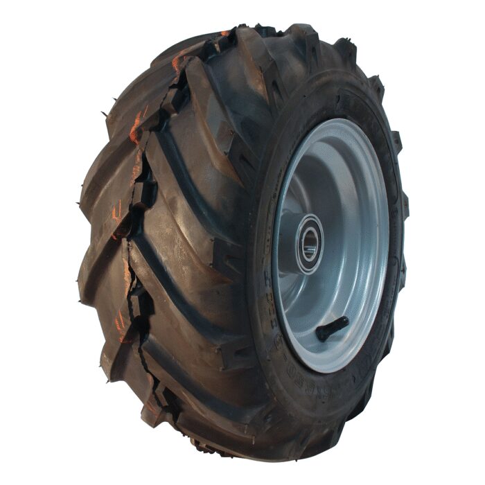 luchtband + wiel 16x6.50-8 V-8501 4PR + 5.50Ax8H2 ET0 NL90 64 A4 staal grijs