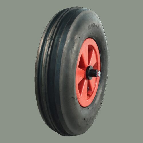 luchtband + wiel 4.80/4.00-8 V-8502 4PR + 2.50Ax8 NL75 kunststof rood