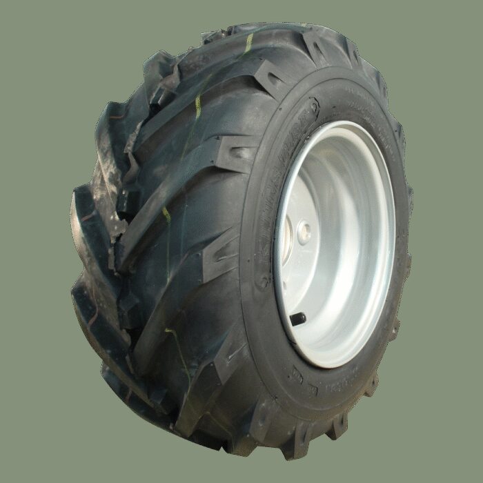 luchtband + wiel 16x6.50-8 V-8501 4PR + 5.50x8H2 ET0 60/100/4 64 A4 staal grijs links