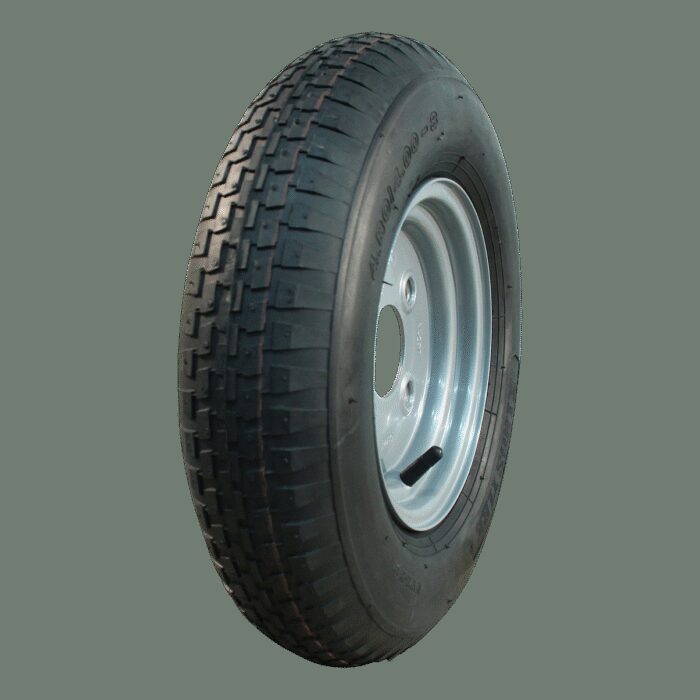 luchtband + wiel 4.80/4.00-8 V-6635 4PR + 2.50Ax8H2 ET0 60/100/4 staal grijs
