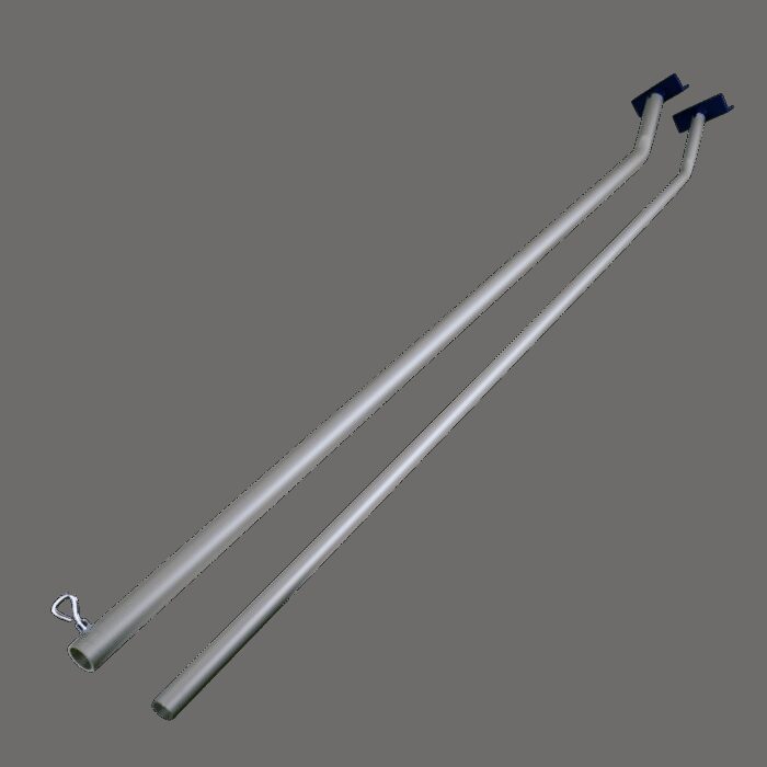 beugel voor vlakzeil 1000-1450 aluminium