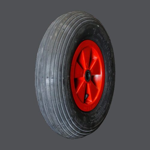 luchtband + wiel 4.80/4.00-8 S-2202 2PR + 2.50Ax8 NL75 45 A3 kunststof rood