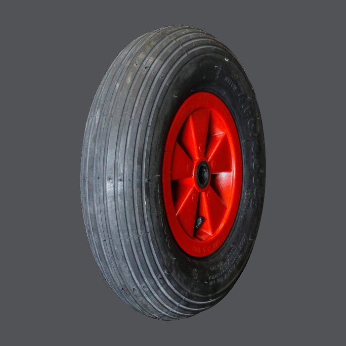 luchtband + wiel 4.80/4.00-8 S-2202 2PR + 2.50Ax8 NL75 45 A3 kunststof rood