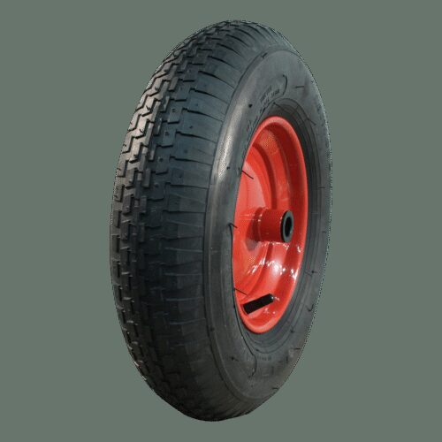 luchtband + wiel 4.80/4.00-8 V-6635 4PR + 2.50Ax8 ET0 rollager Ø25 NL75 staal rood