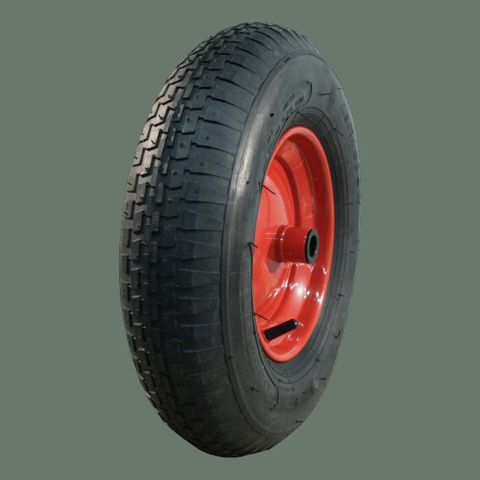 luchtband + wiel 4.80/4.00-8 V-6635 4PR + 2.50Ax8 ET0 rollager Ø20 NL100 staal rood