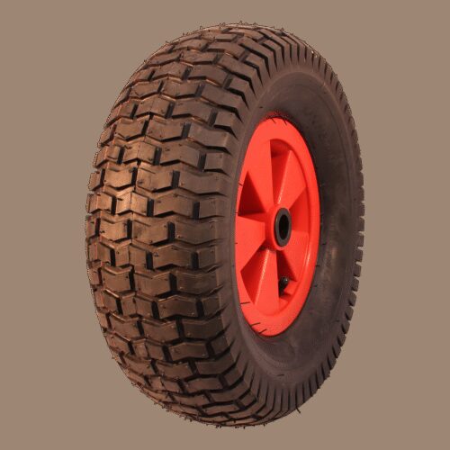 luchtband + wiel 16x6.50-8 V-3502 4PR + 2.50Ax8 rollager Ø20 NL88 kunststof rood