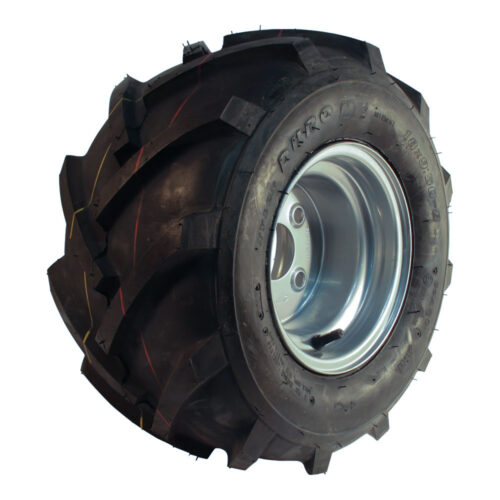 luchtband + wiel 18x9.50-8 HF-255 4PR + 7.00Bx8H2 ET0 60/100/4 A3 staal grijs links