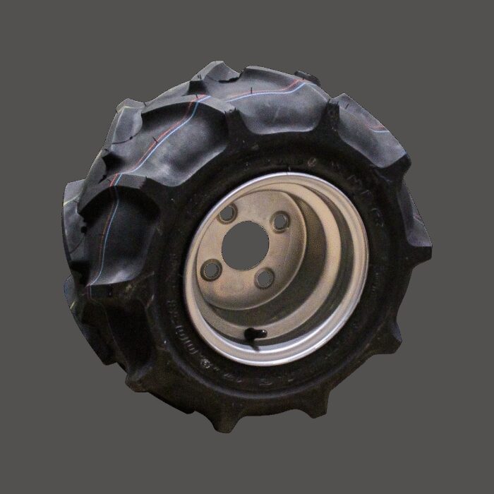 luchtband + wiel 17x8.00-8 DI-1001 4PR + 7.00Bx8H2 ET0 60/100/4 A3 staal grijs rechts