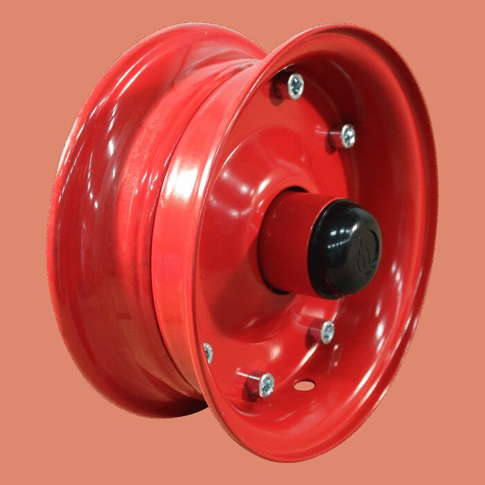 wiel 3.00D-8 ET0 kogellager Ø25 NL88 staal rood