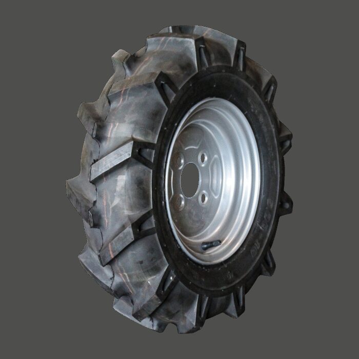 luchtband + wiel 5.00-10 V-8803 4PR + 3.50Bx10H2 ET0 60/100/4 60 A3 staal grijs rechts
