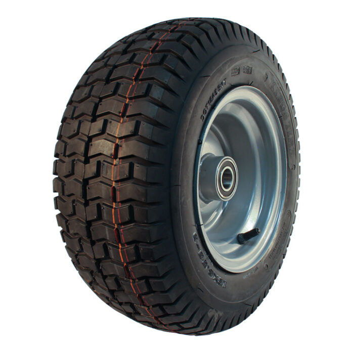 luchtband + wiel 16x6.50-8 V-3502 6PR + 5.50Ax8H2 ET0 NL90 A3 staal grijs
