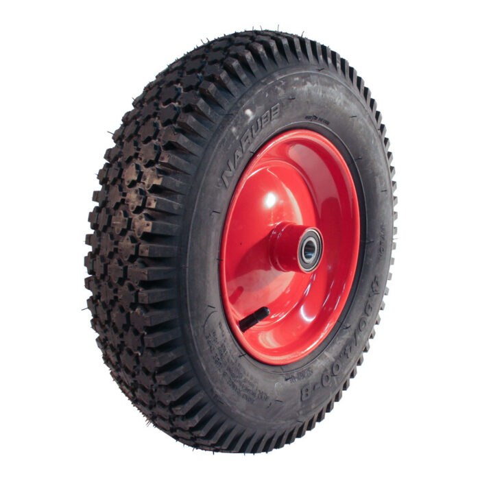 luchtband + wiel 4.80/4.00-8 S-2202 4PR 2.50Ax8 ET0 NL96 A3 staal rood