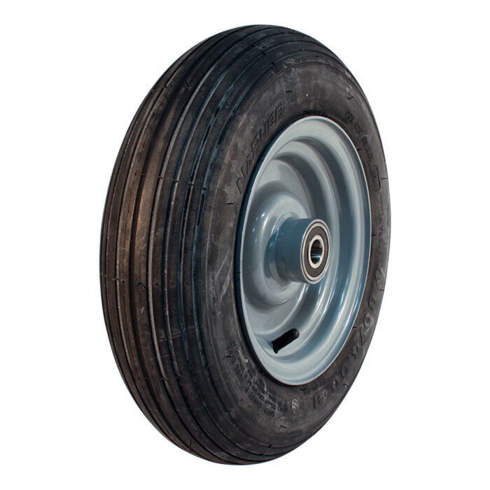 luchtband + wiel 4.80/4.00-8 S-2301 4PR + 3.00Dx8H2 ET0 NL100 A3 staal grijs