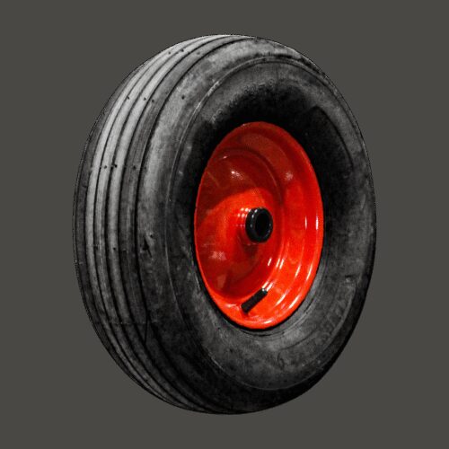 luchtband + wiel 16x6.50-8 V-3503 6PR + 2.50Ax8 ET0 rollager Ø25 NL75 A3 staal rood