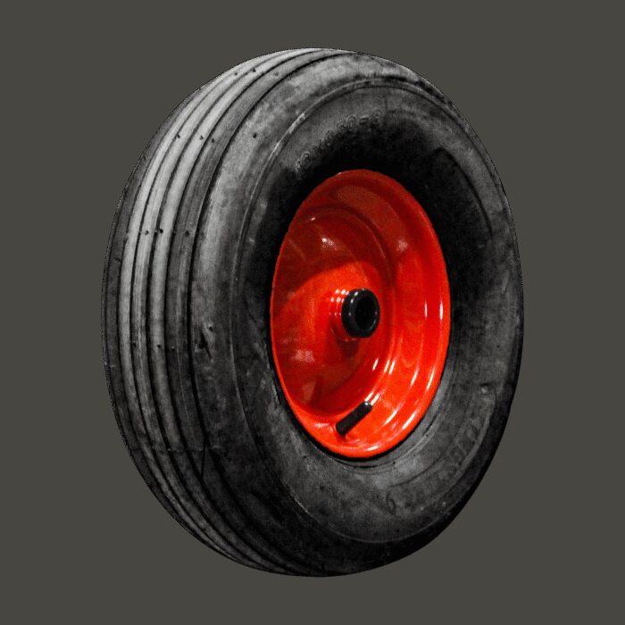 luchtband + wiel 16x6.50-8 V-3503 6PR + 2.50Ax8 ET0 rollager Ø25 NL75 A3 staal rood