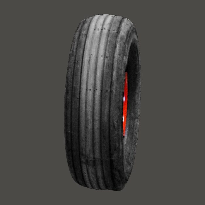 luchtband + wiel 16x6.50-8 V-3503 6PR + 2.50Ax8 ET0 rollager Ø25 NL75 A3 staal rood - Afbeelding 2