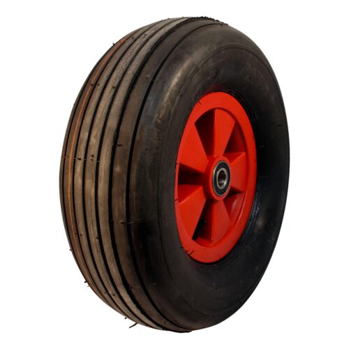 luchtband + wiel 16x6.50-8 V-3503 4PR + 2.50Ax8 NL88 kunststof rood