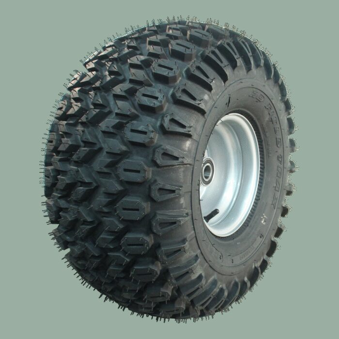 luchtband + wiel 22.5x10-8 (255/75-8) HD Field Trax 3PR + 7.00Ax8H2 ET0 NL90 45 F staal grijs