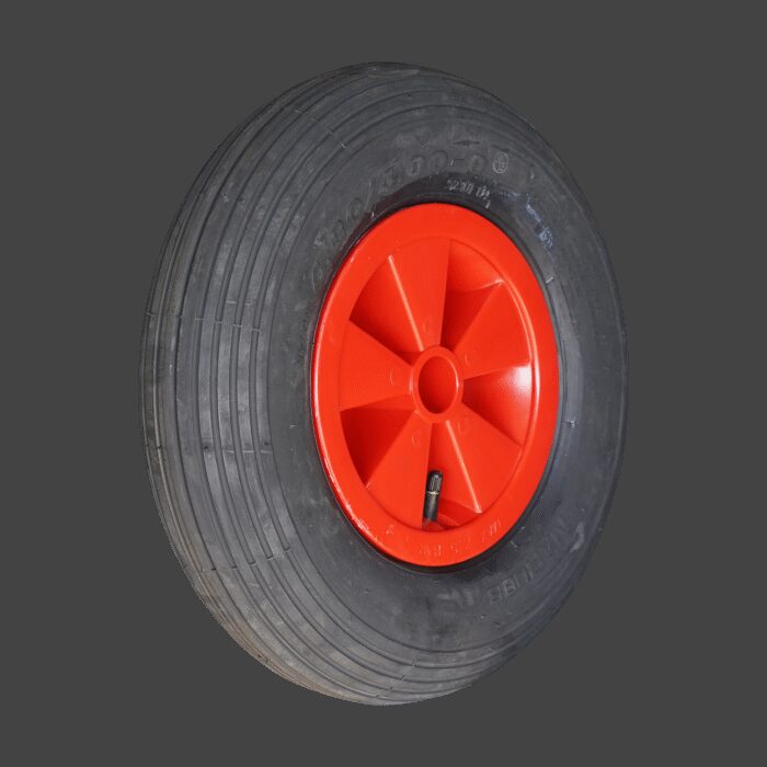 luchtband + wiel 4.80/4.00-8 S-2301 2PR + 2.50Ax8 NL75 45 A3 kunststof rood