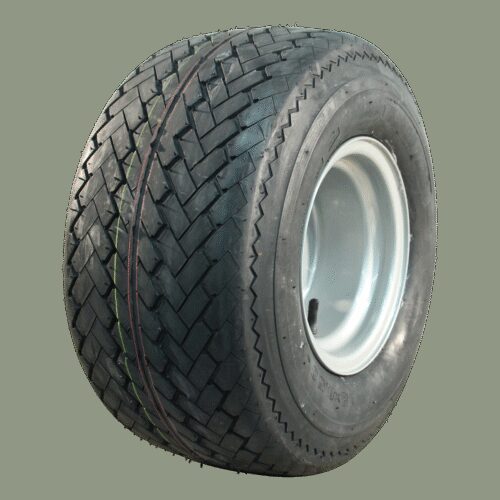 luchtband + wiel 18x8.50-8 V-3504 6PR + 7.00Bx8H2 ET0 60/100/4 A4 staal grijs
