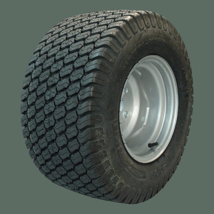 luchtband + wiel 26x12.00-12 LG-306 8PR + 10.50Ix12H2 ET0 94/140/5 116 A3 staal grijs