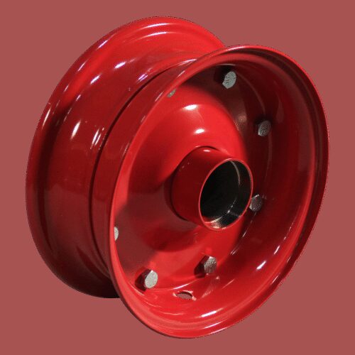 wiel 3.00D-8 ET0 kogellager zitting NL100 staal rood