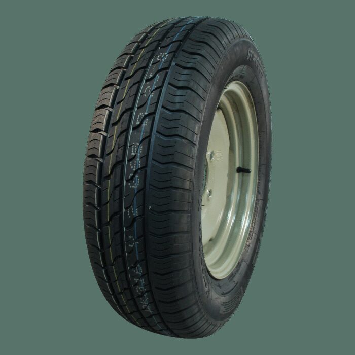 luchtband + wiel 195/70 R14 XL Kargomax ST-4000 M+S + 5Jx14H2 ET0 94/140/5 96 N staal grijs