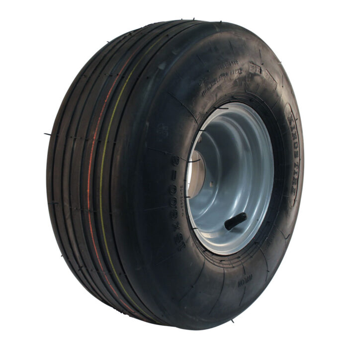 luchtband + wiel 15x6.00-6 V-3503 6PR + 4.50Ax6H2 ET0 60/90/4 A3 staal grijs