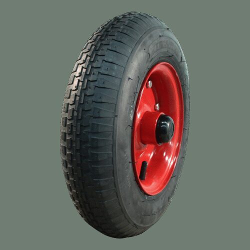 luchtband + wiel 4.80/4.00-8 V-6635 4PR + 3.00D-8 ET0 NL88 staal rood
