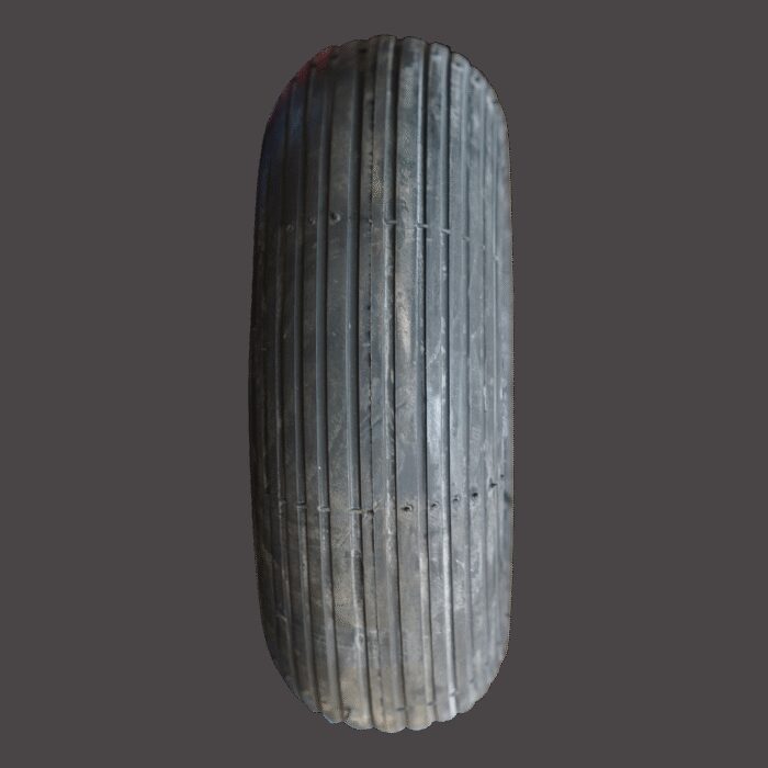 luchtband + wiel 3.00-4 S-2301 2PR + 2.10x4 rollager Ø20 NL75 kunststof rood - Afbeelding 4