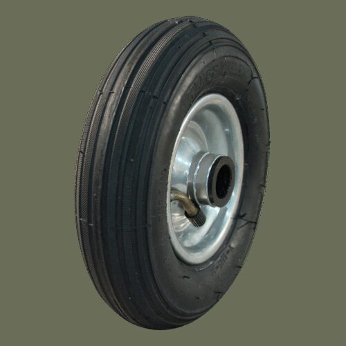 luchtband + wiel 200x50 V-5501 4PR + 1.25x3.8  (200x50) ET0 NL60 staal grijs