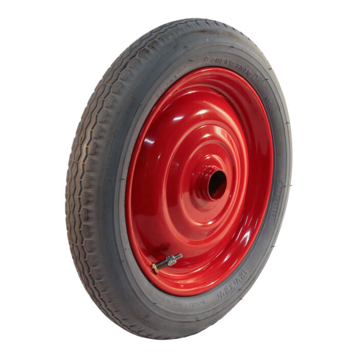 luchtband + wiel 12 1/2 x 2 1/4 (2.25-8) C-51 2PR + 12 1/2X2 1/4 ET0 NL60,5 staal rood