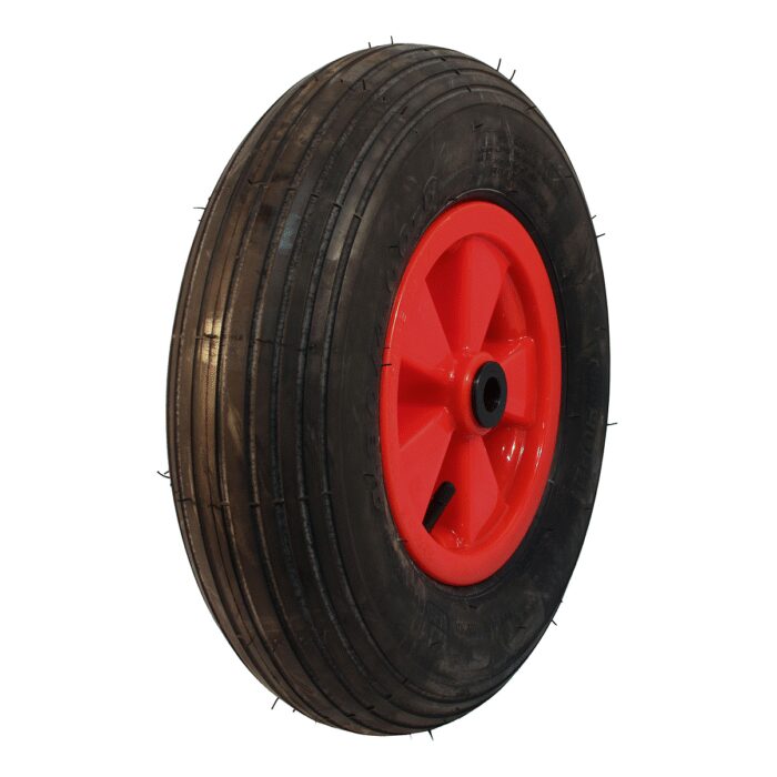 luchtband + wiel 4.80/4.00-8 S-2301 2PR 2.50Ax8 glijlager NL75 45 A3 kunststof rood