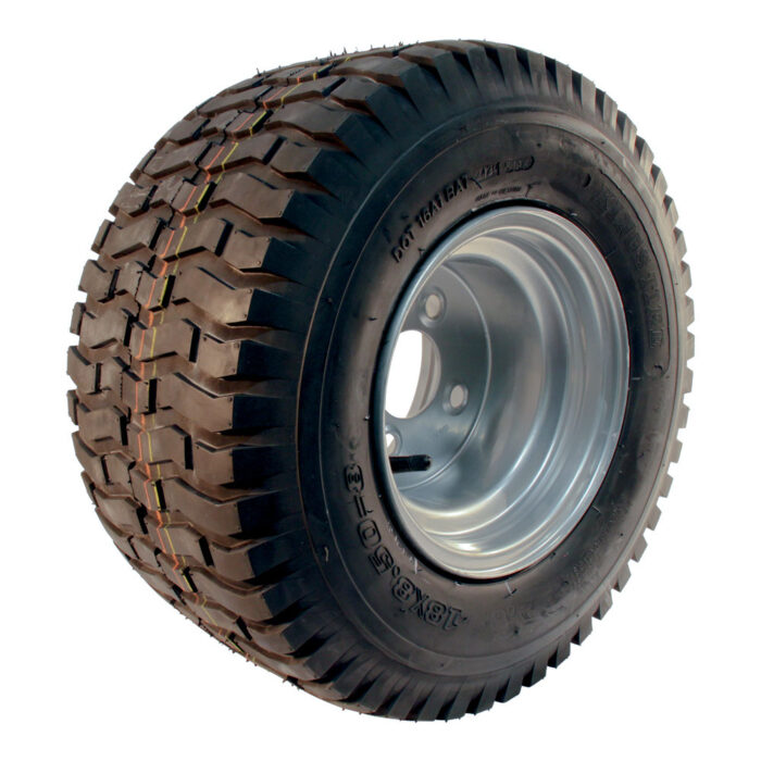 luchtband + wiel 18x8.50-8 V-3501 4PR + 7.00Bx8H2 ET0 60/100/4 A3 staal grijs