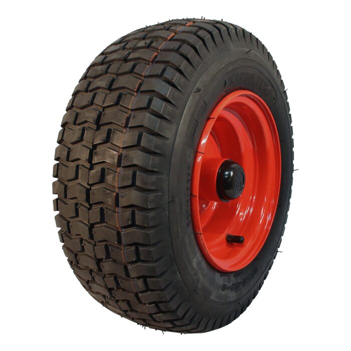 luchtband + wiel 16x6.50-8 V-3502 4PR + 5.50Bx8H2 ET0 NL110 staal rood