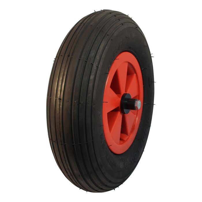 luchtband + wiel 4.80/4.00-8 S-2301 2PR + 2.50Ax8 NL75 45 A3 kunststof rood