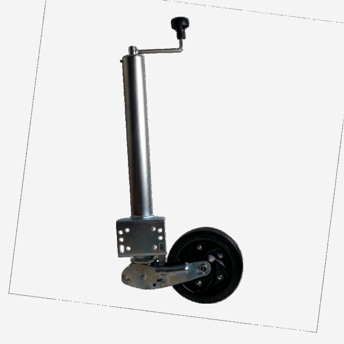 steunwiel automatisch opklapbaar 200x54mm Ø60mm - Afbeelding 2