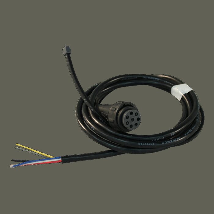 kabelboom met open eind links 2m bajonet 8-polig , vertakking 1x 500 DC