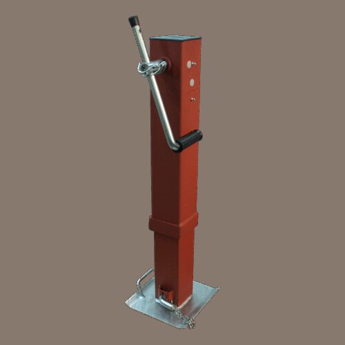 zwaarlast steunpoot ⧄110mm 4500kg binnenbuis en voetplaat verzinkt