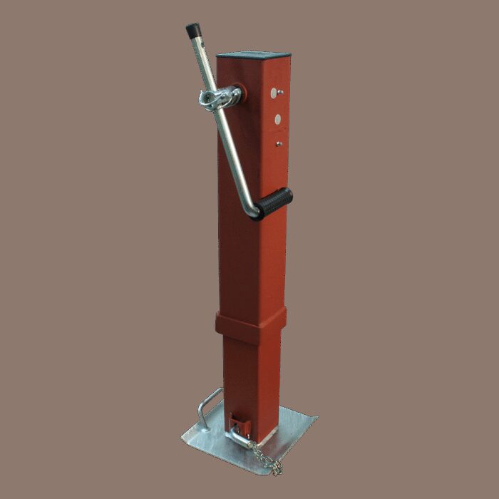 zwaarlast steunpoot ⧄110mm 4500kg binnenbuis en voetplaat verzinkt