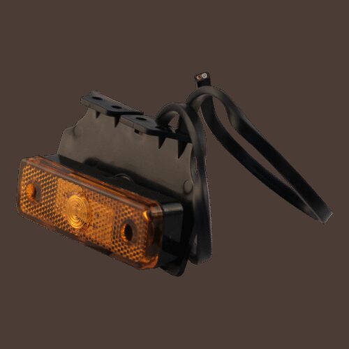 Zijmarkeringslamp 907 led Inclusief montagesteun 90° Kabel 500mm met quick connector