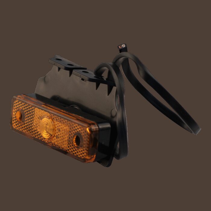 Zijmarkeringslamp 907 led Inclusief montagesteun 90° Kabel 500mm met quick connector