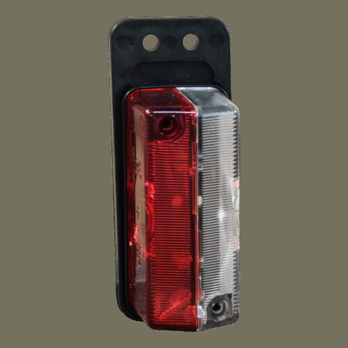 contourlamp 925/1 rood / wit Met houder kabeltule