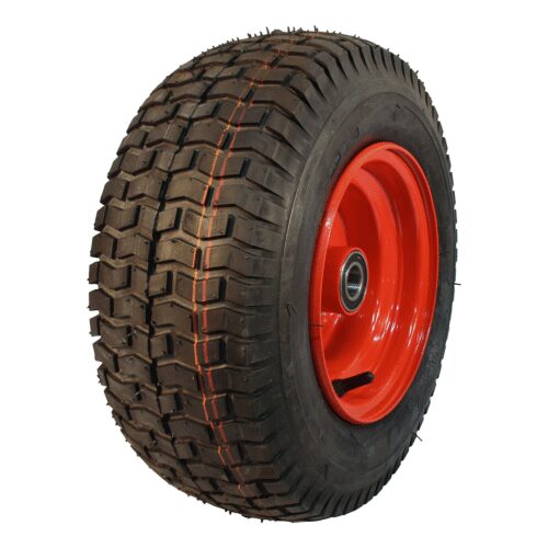 luchtband + wiel 16x6.50-8 V-3502 6PR + 5.50Bx8H2 ET0 NL100 A3 staal rood