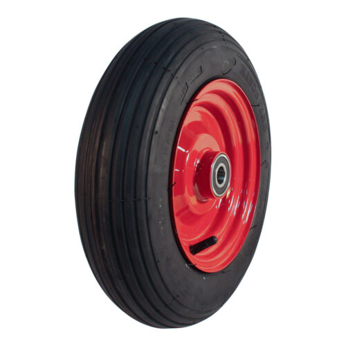 luchtband + wiel 3.50-8 V-5501 4PR + 2.50Ax8 ET0 NL75 48 A3 staal rood