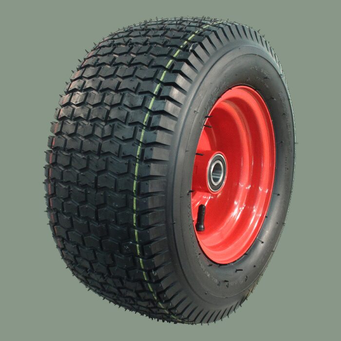 luchtband + wiel 16x7.50-8 HF-224 4PR + 5.50Bx8H2 ET0 NL100 A3 staal rood